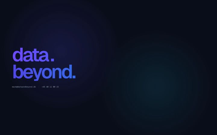 Screenshot of dataandbeyond.dk