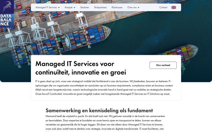 Screenshot of databalance.eu