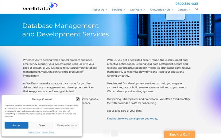 Ekrānuzņēmums no database-archiving.co.uk