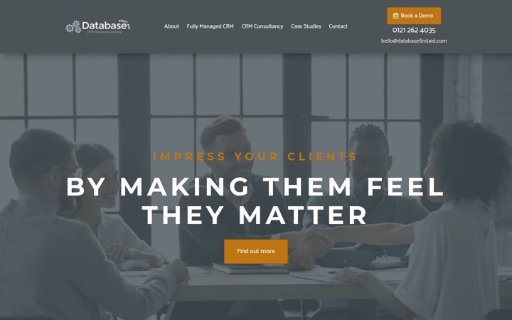 Screenshot of databasefirstaid.com