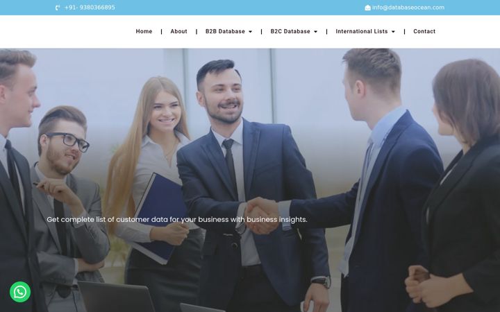 Screenshot of databaseocean.com