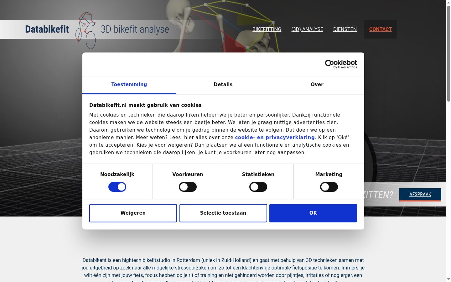 Sutikimo reklamjuostės, rodytos prieš bet kokią sąveiką, ekrano kopija