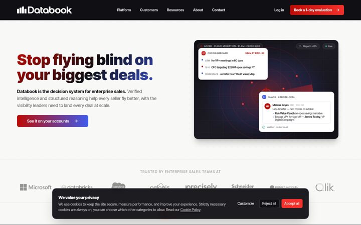 Screenshot of databook.com