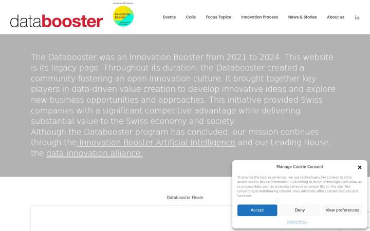 Screenshot of databooster.ch