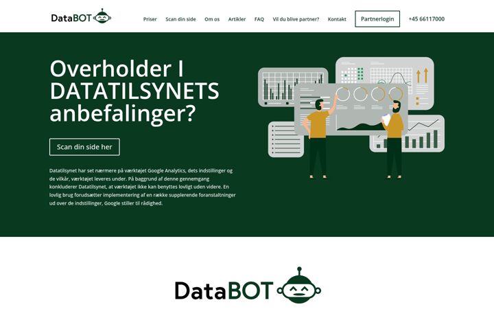 Snímek obrazovky databot.dk