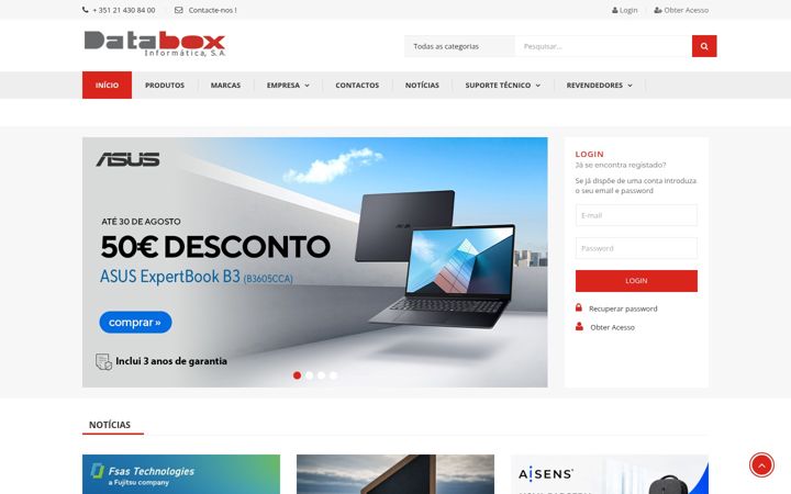 Screenshot of databox.pt