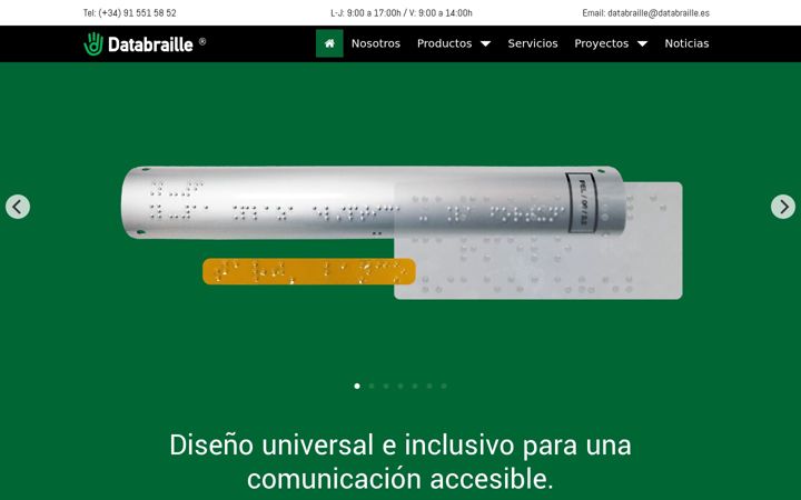 Screenshot di databraille.es
