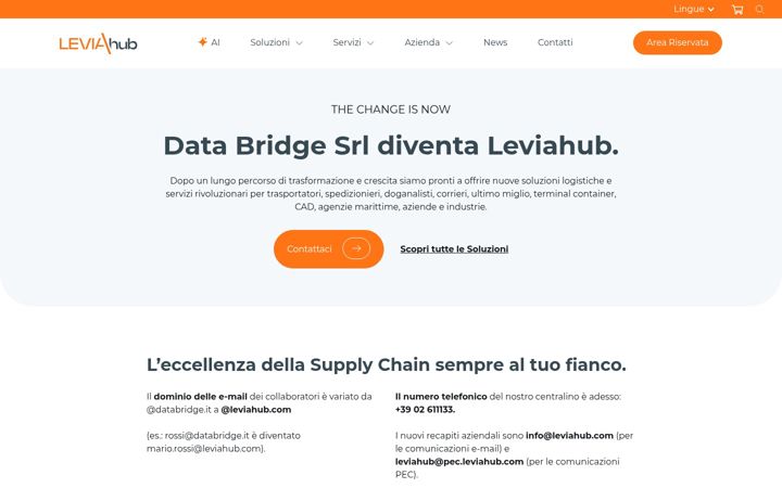 Screenshot stránky databridge.it