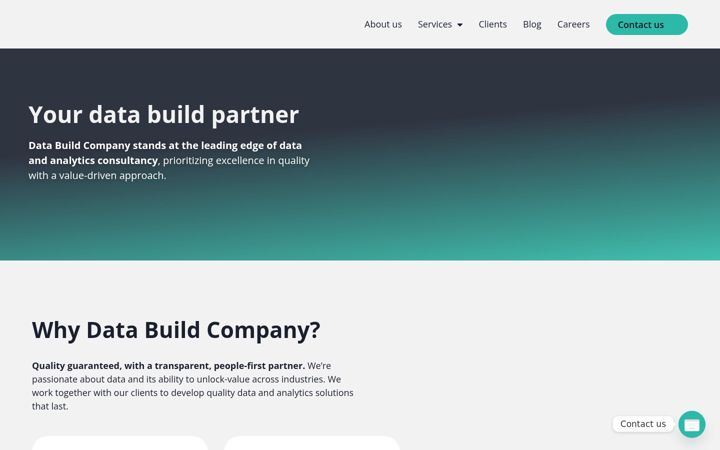 Screenshot of databuildcompany.com