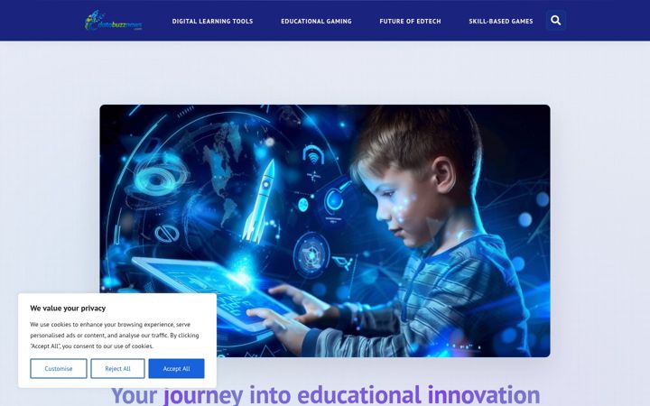 Screenshot of databuzznews.com