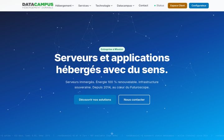 Screenshot of datacampus.fr