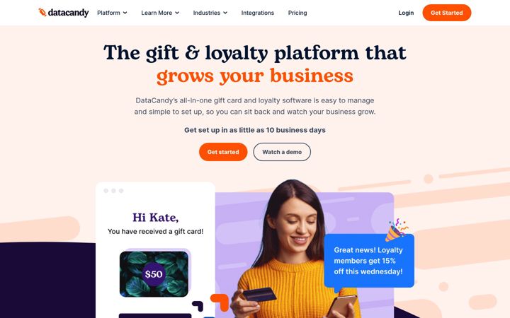 Screenshot of datacandy.com