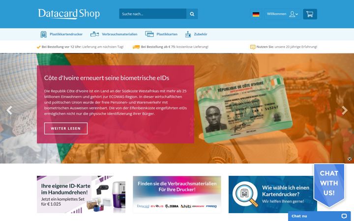 Képernyőkép: datacardshop.de