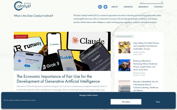 Screenshot of datacatalyst.org