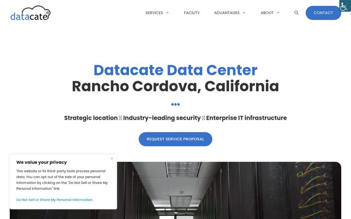 Captură de ecran a datacate.net