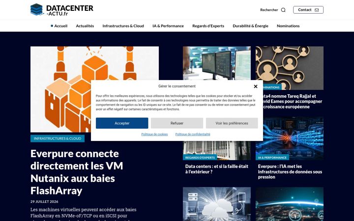 Zrzut ekranu datacenter-actu.fr