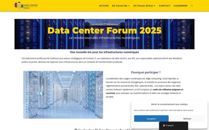 Екранна снимка на datacenter-forum.eu