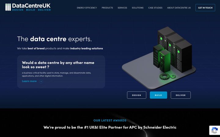 Screenshot of datacentre-uk.com