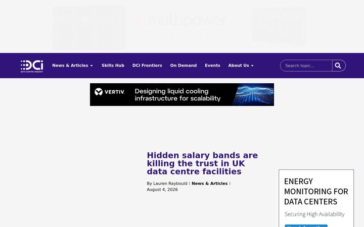 Ekrānuzņēmums no datacentreinsight.co.uk