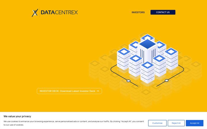 Screenshot of datacentrex.com