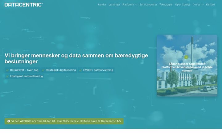 Screenshot of datacentric.dk
