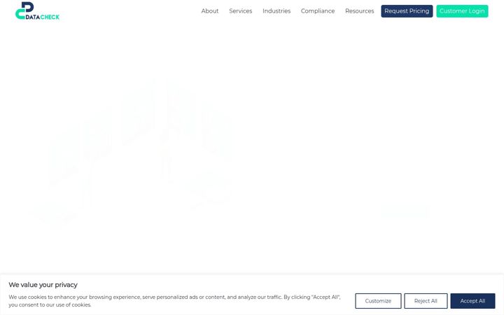 Screenshot of datacheckinc.com