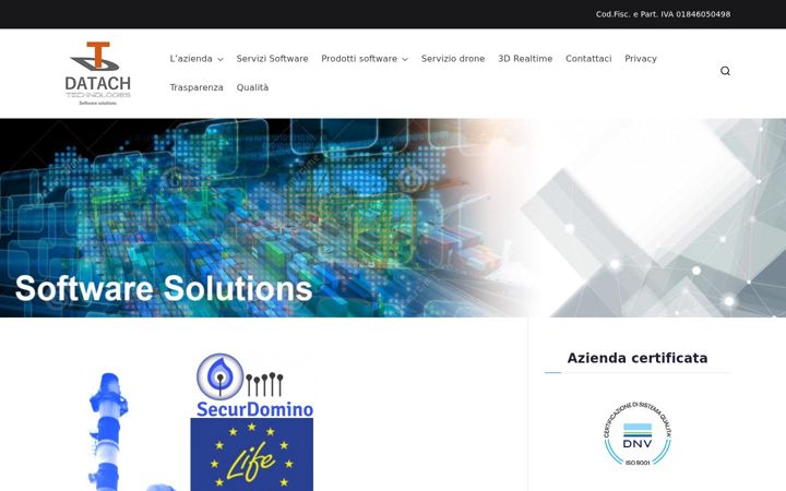 Screenshot of datachtechnologies.it