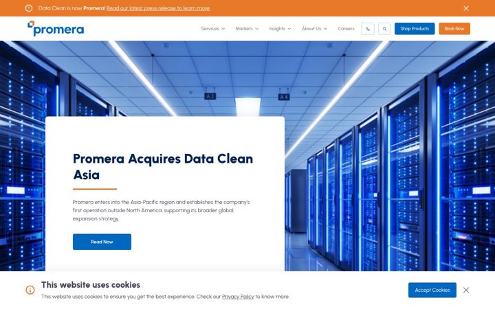 Screenshot of dataclean.com