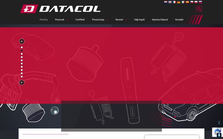 Skærmbillede af datacol.hr