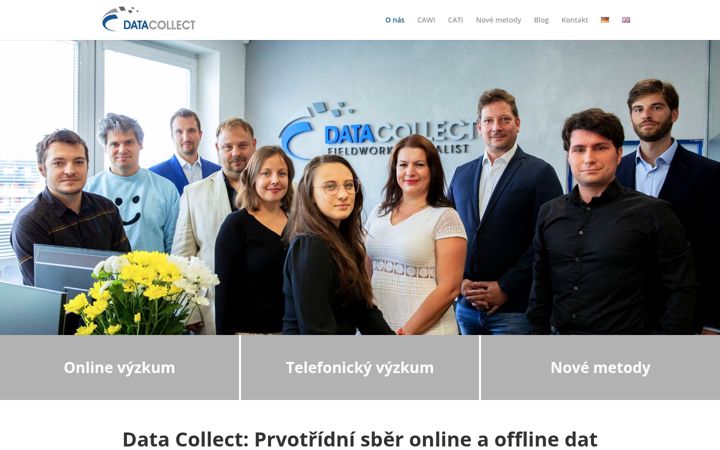 Skærmbillede af datacollect.cz
