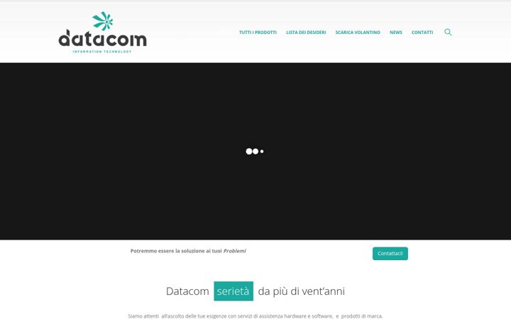 Screenshot stránky datacom.it