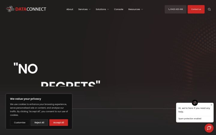Ekrānuzņēmums no dataconnect.co.uk