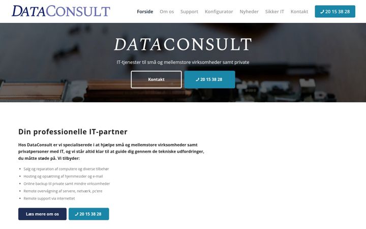Screenshot of dataconsult.dk