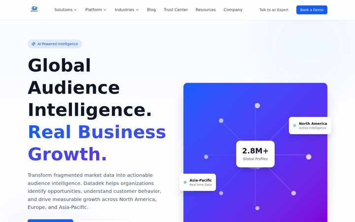 Screenshot of datadek.com