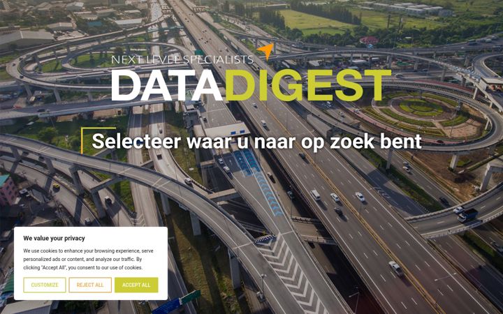 Ekrano kopija datadigest.nl