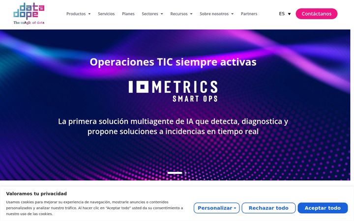Екранна снимка на datadope.io