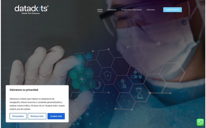 Екранна снимка на datadots.io
