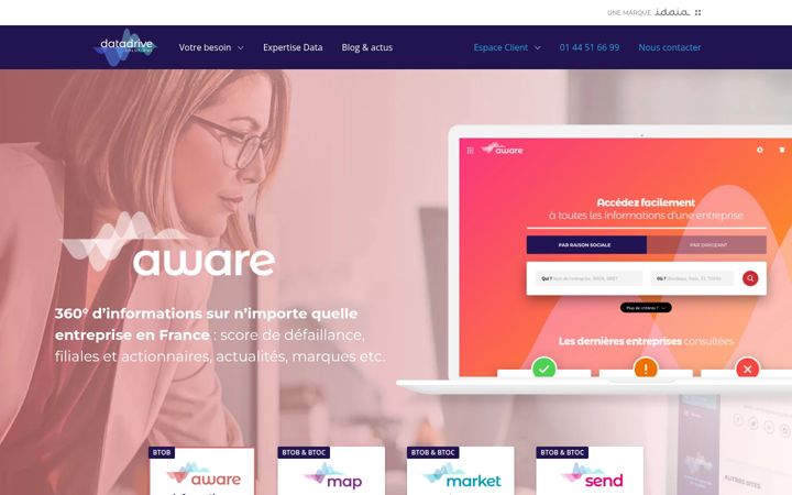 Zrzut ekranu datadrive.fr