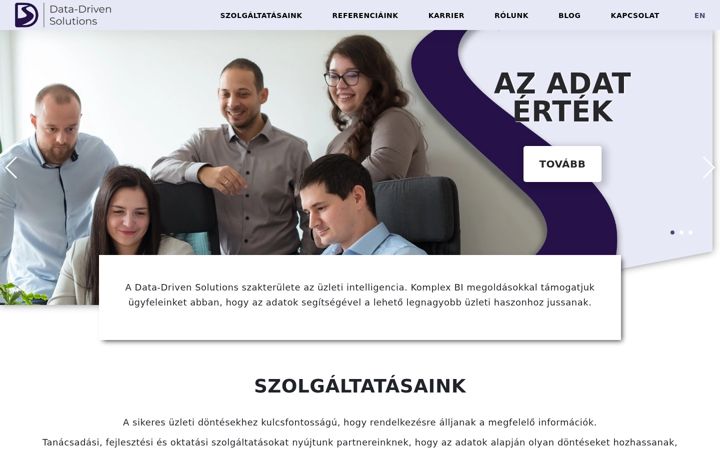 Zrzut ekranu datadriven.hu