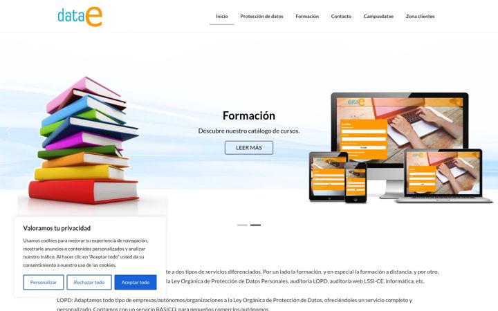 Screenshot di datae.es