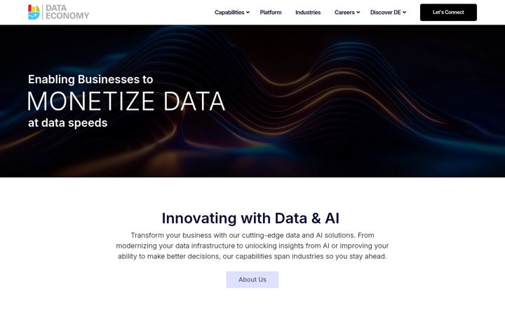 Screenshot di dataeconomy.ai