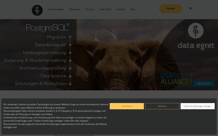 Screenshot of dataegret.de