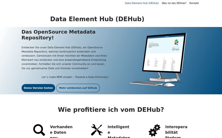 Screenshot of dataelementhub.de