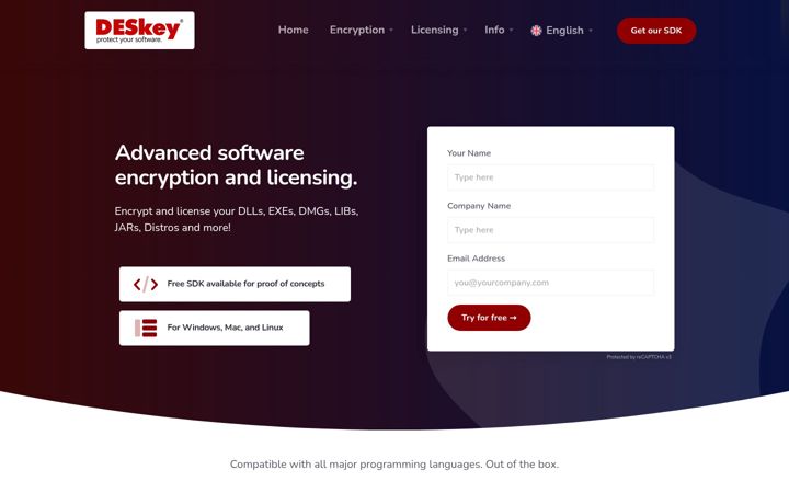 Screenshot of dataencryptionsystems.co.uk