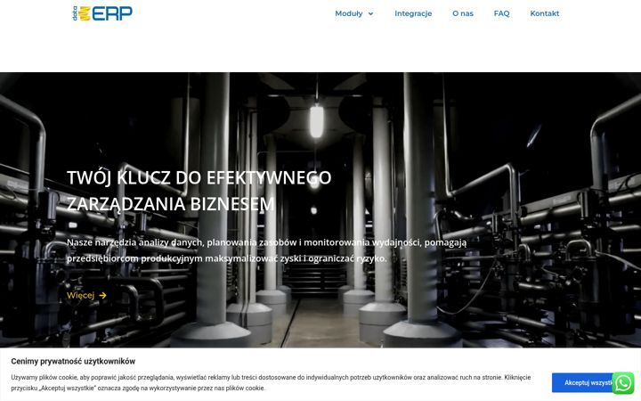 Екранна снимка на dataerp.eu