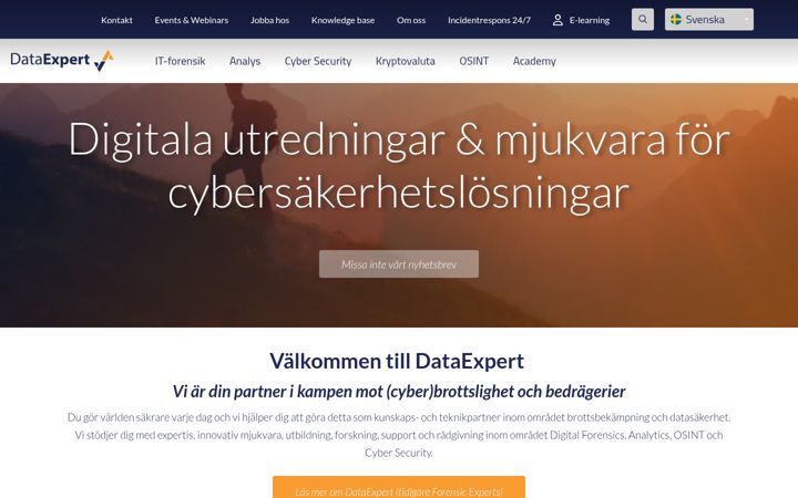 Snímek obrazovky dataexpert-se.se