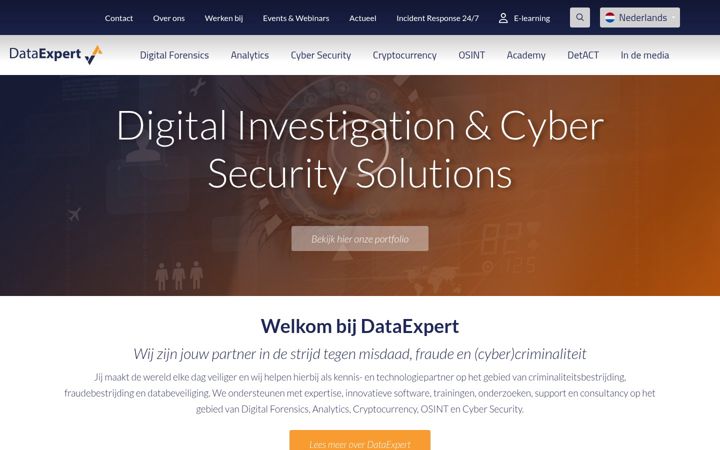 Ekraanipilt saidist dataexpert.nl
