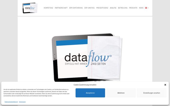 Screenshot of dataflow.at