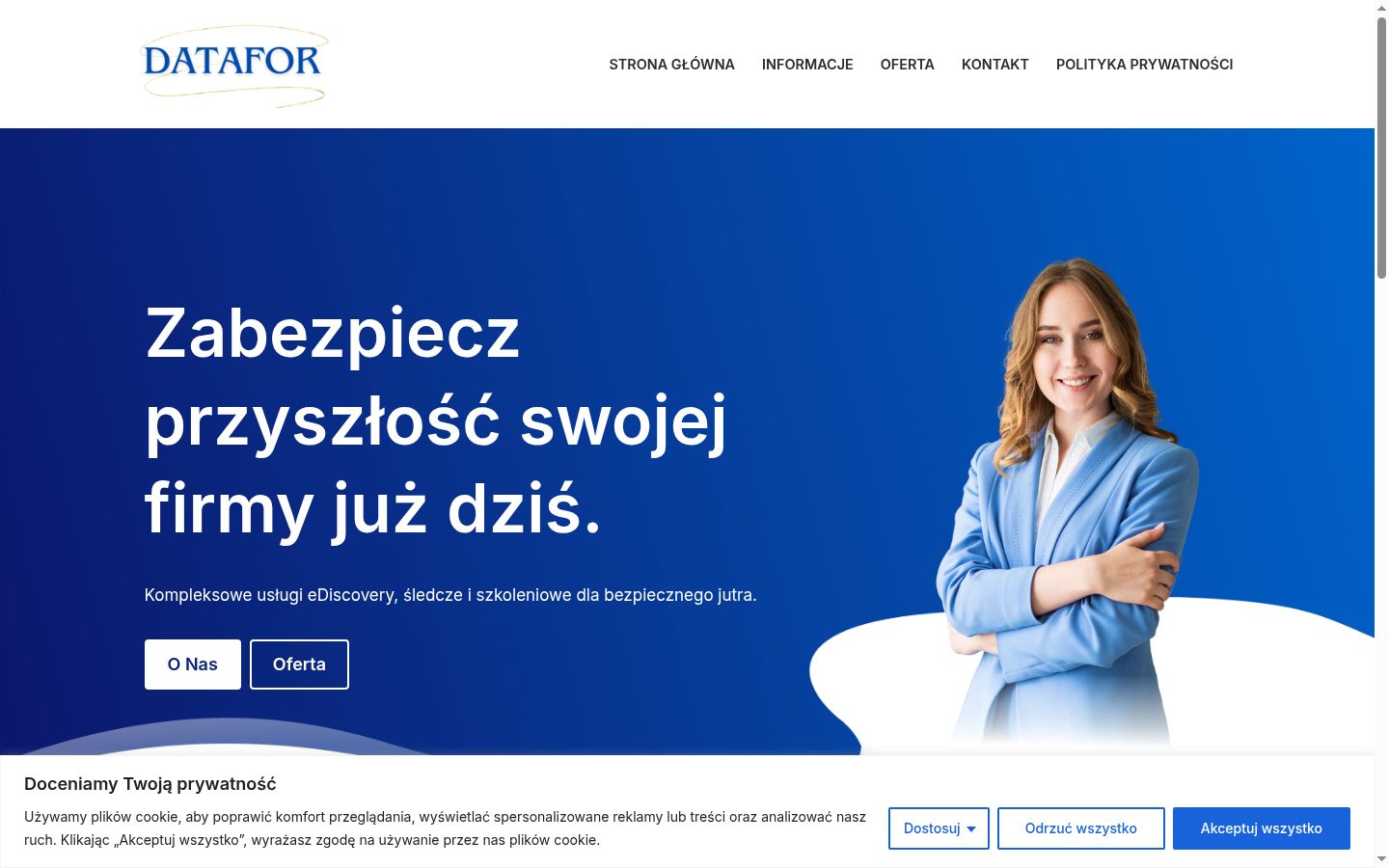 Screenshot tal-banner tal-kunsens muri qabel kwalunkwe interazzjoni