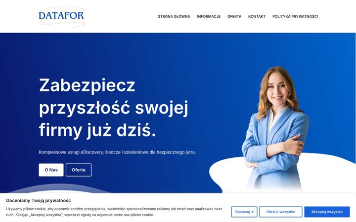Screenshot of datafor.pl